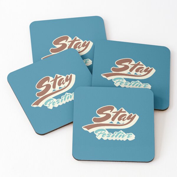 Item preview, Stay Positive Retro Typography designed and sold by trepiu.