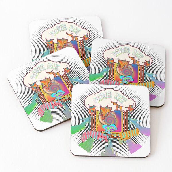 Item preview, Hand in Hand - Psychedelic Love Illustration designed and sold by AuraTides.