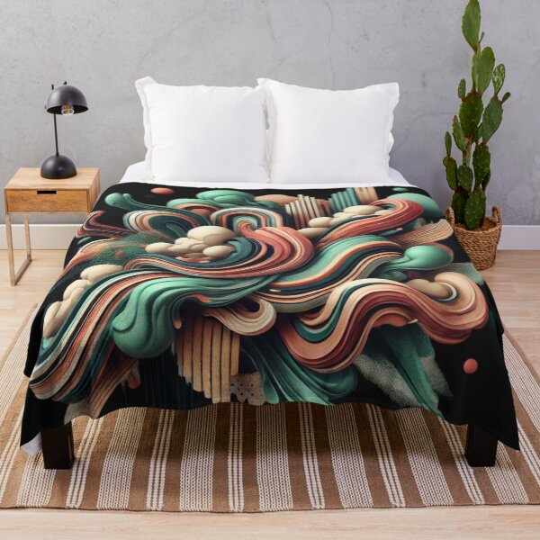 Item preview, Abstract Flowing Shapes - Dynamic 3D Art Composition designed and sold by Desireehaz.