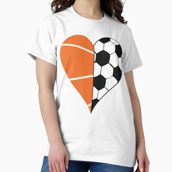 Item preview, Soccer Basketball Ball Heart designed and sold by DesignDenDo.