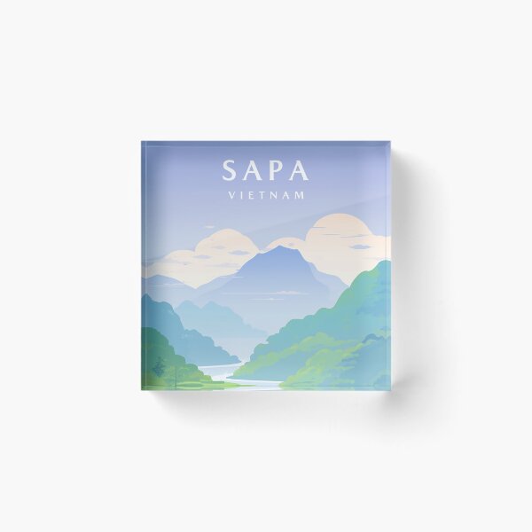 Item preview, Sa Pa Vietnam Travel Print  designed and sold by Wander-World.