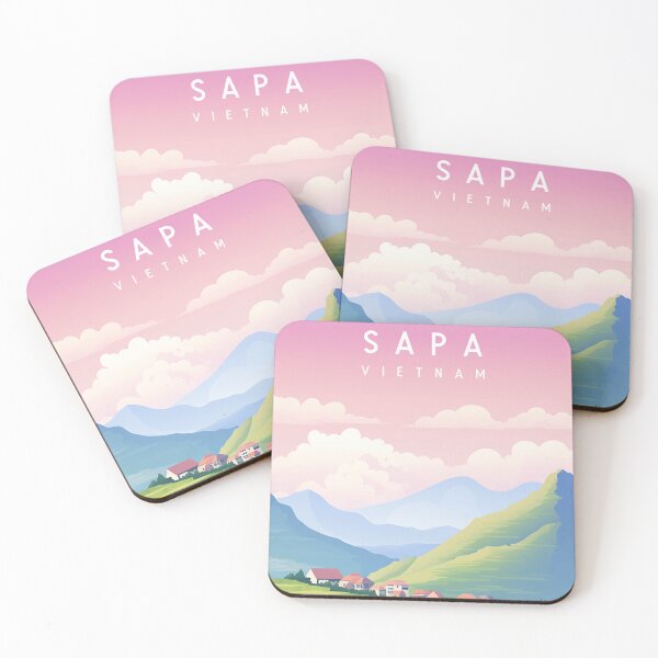 Item preview, Sa Pa Vietnam Travel Print  designed and sold by Wander-World.
