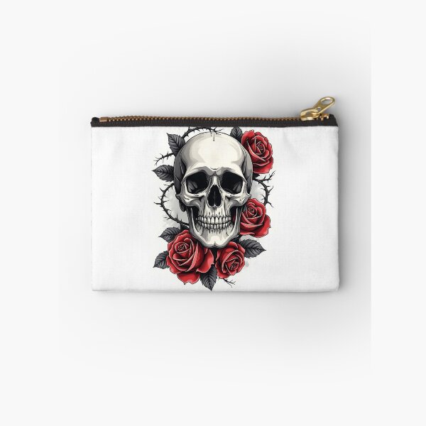 Item preview, Gothic Floral Skull designed and sold by VibeTCreations.