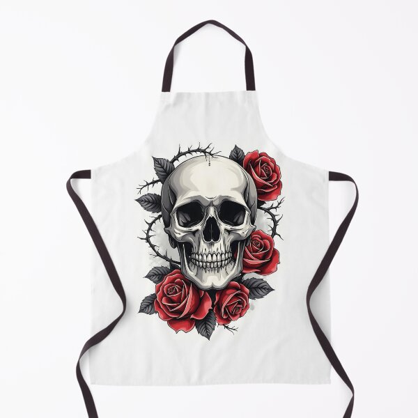 Item preview, Gothic Floral Skull designed and sold by VibeTCreations.