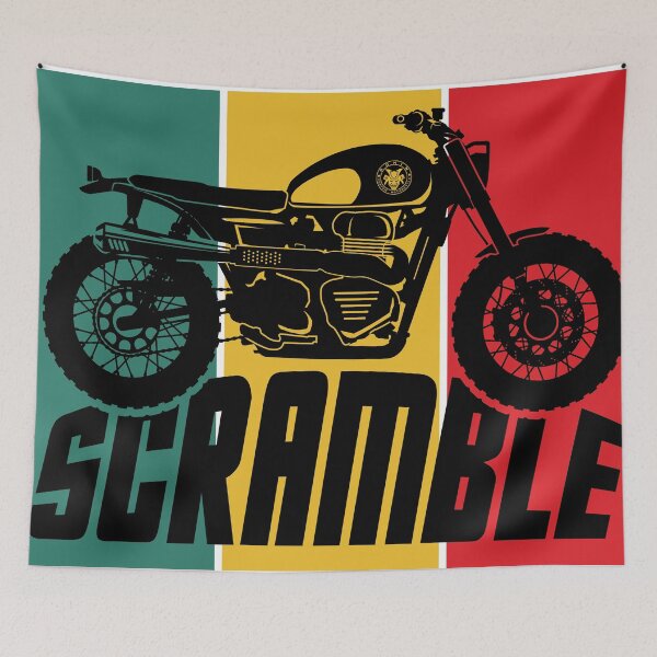 Item preview, Classic Scrambler Motorcycle designed and sold by Ronin Custom.