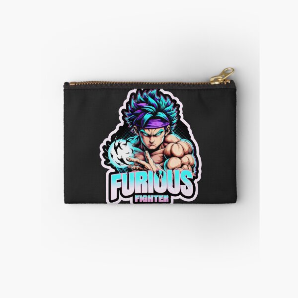 Item preview, Furious Fighter Unleashing Blue Energy In Violet Storm designed and sold by SplashTastic.