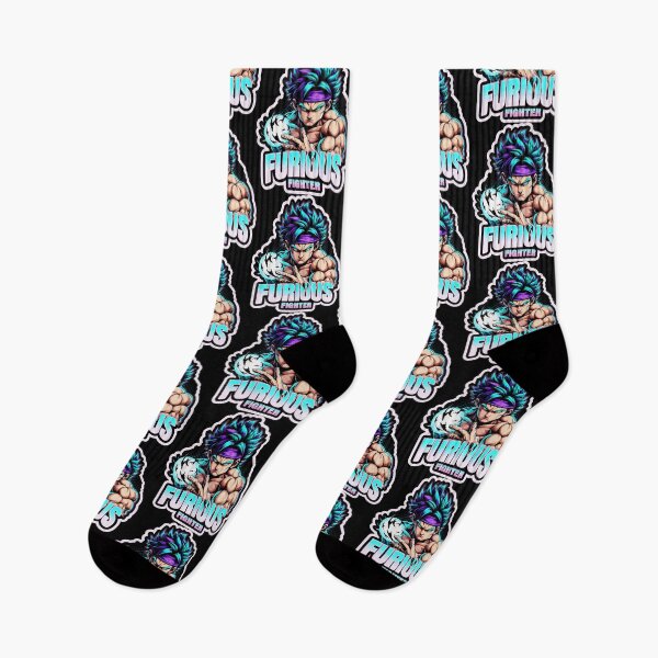 Item preview, Furious Fighter Unleashing Blue Energy In Violet Storm designed and sold by SplashTastic.