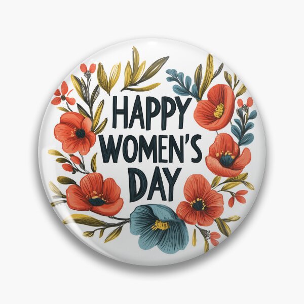 Item preview, Floral Happy Women's Day designed and sold by PrintDelightsDJ.