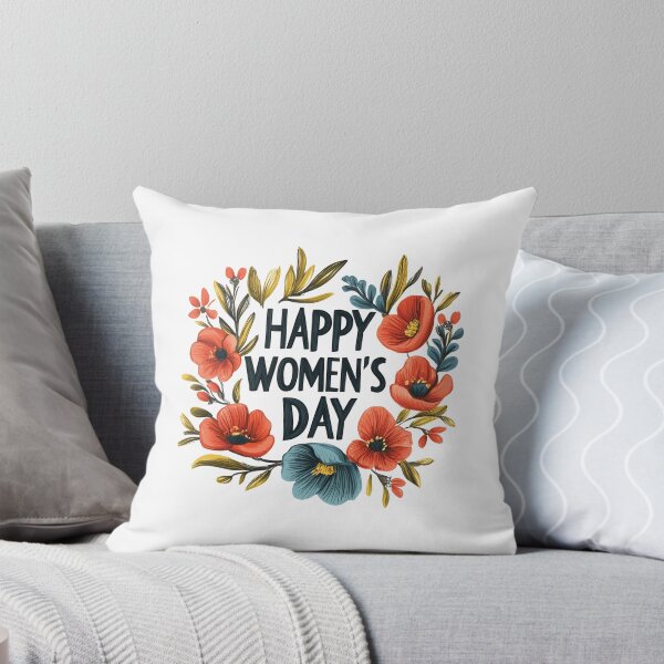 Item preview, Floral Happy Women's Day designed and sold by PrintDelightsDJ.