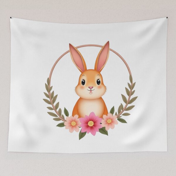 Item preview, Easter Bunny Floral designed and sold by PrintCreations9.