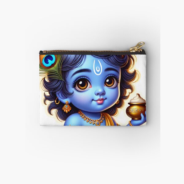 Item preview, Baby Krishna Sticker | The Butter Thief | Gopal | Adorable Hindu Art | Little Krishna designed and sold by Sarasvati’s Divine Art.