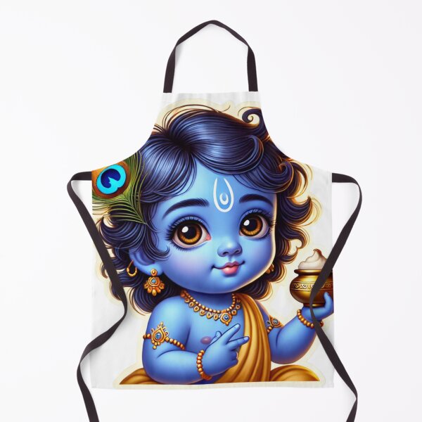 Item preview, Baby Krishna Sticker | The Butter Thief | Gopal | Adorable Hindu Art | Little Krishna designed and sold by Sarasvati’s Divine Art.