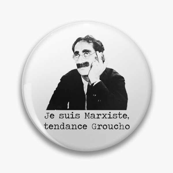 Item preview, Je suis marxiste, tendance Groucho designed and sold by BEGROTESQUE.