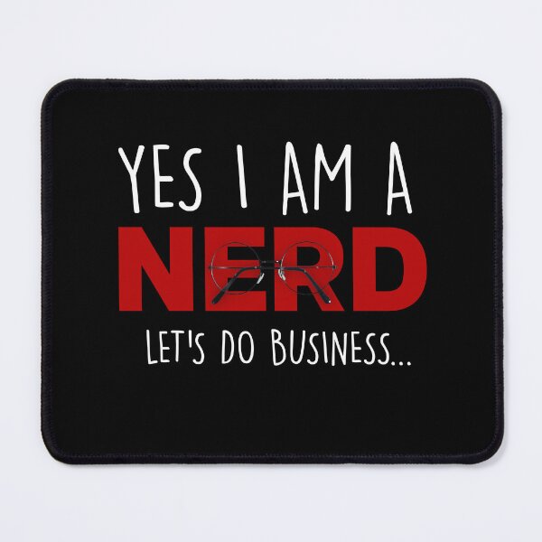 Item preview, I AM A NERD – and proud of it black!  designed and sold by MaxGlitch.