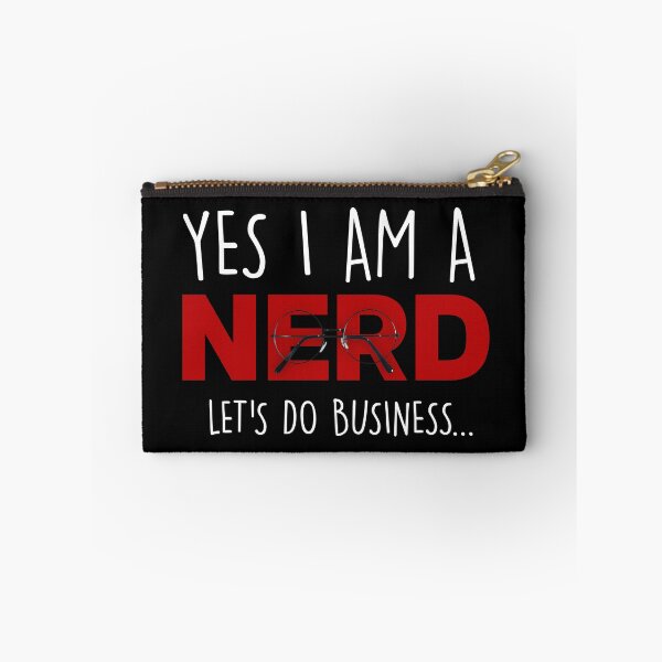 Item preview, I AM A NERD – and proud of it black!  designed and sold by MaxGlitch.