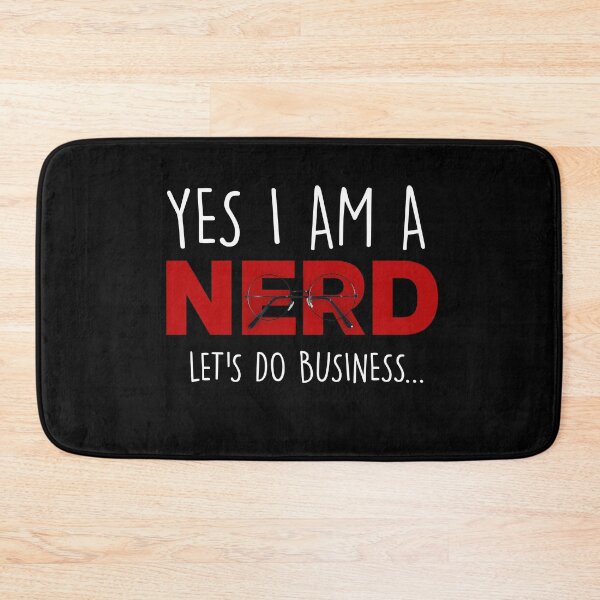 Item preview, I AM A NERD – and proud of it black!  designed and sold by MaxGlitch.