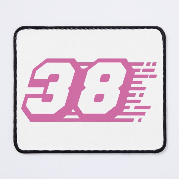 Item preview, Tim's Race Number (Pink and White) designed and sold by WA-Shop.