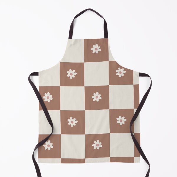 Item preview, Daisy grid - mocha mousse and cream designed and sold by wackapacka.