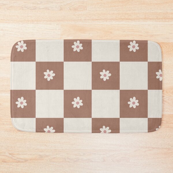 Item preview, Daisy grid - mocha mousse and cream designed and sold by wackapacka.