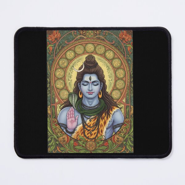Item preview, Sacred Shiva Illustration Art Nouveau - Maha Shivaratri designed and sold by InevitableAum.