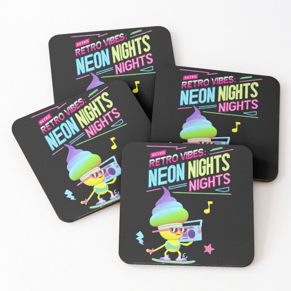 Item preview, Retro vibes neon nights designed and sold by Laugh & Rewind .