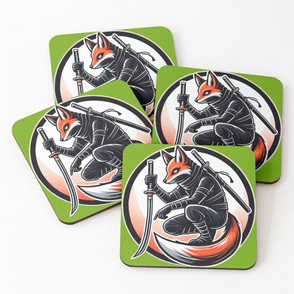 Item preview, Ninja Fox - Stealthy Samurai Warrior Animal designed and sold by Nauert's.