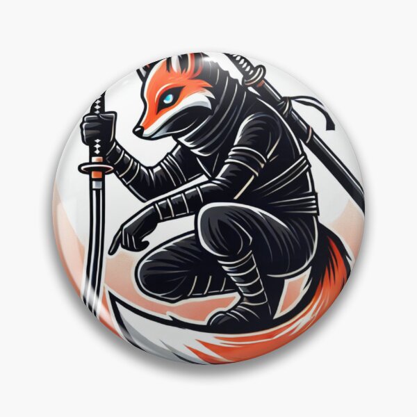 Item preview, Ninja Fox - Stealthy Samurai Warrior Animal designed and sold by Nauert's.