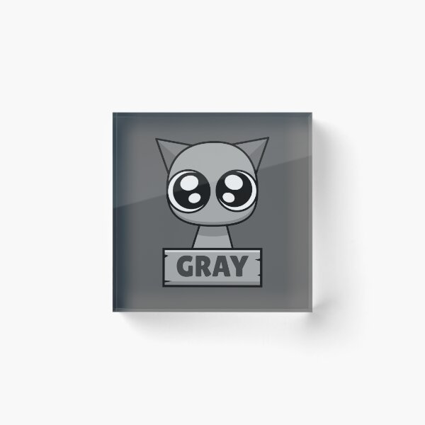 Item preview, Sprunkies Gray Cute Character designed and sold by Gamify Store.