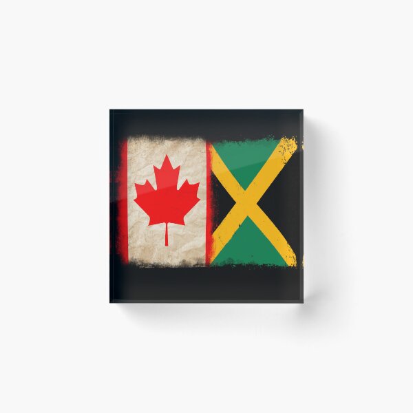 Item preview, Canadian Flag and Jamaican flag Pride Wear Design designed and sold by LovelyHappyGift.