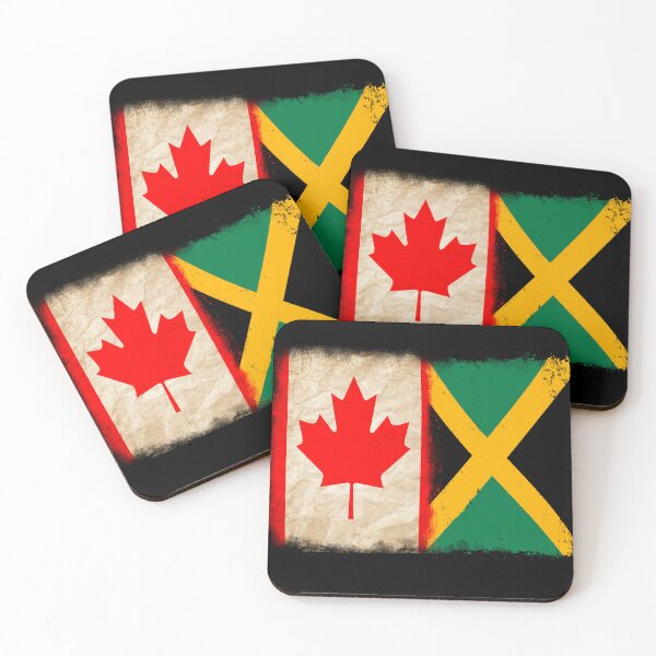 Item preview, Canadian Flag and Jamaican flag Pride Wear Design designed and sold by LovelyHappyGift.