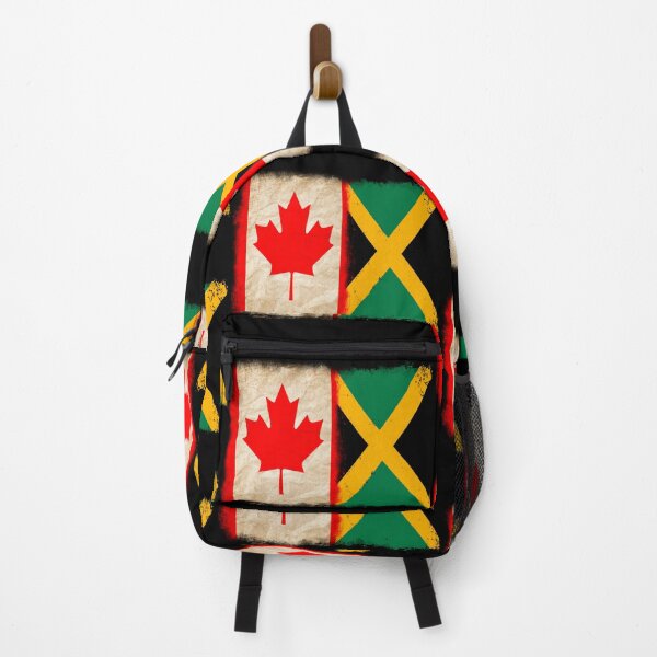 Item preview, Canadian Flag and Jamaican flag Pride Wear Design designed and sold by LovelyHappyGift.