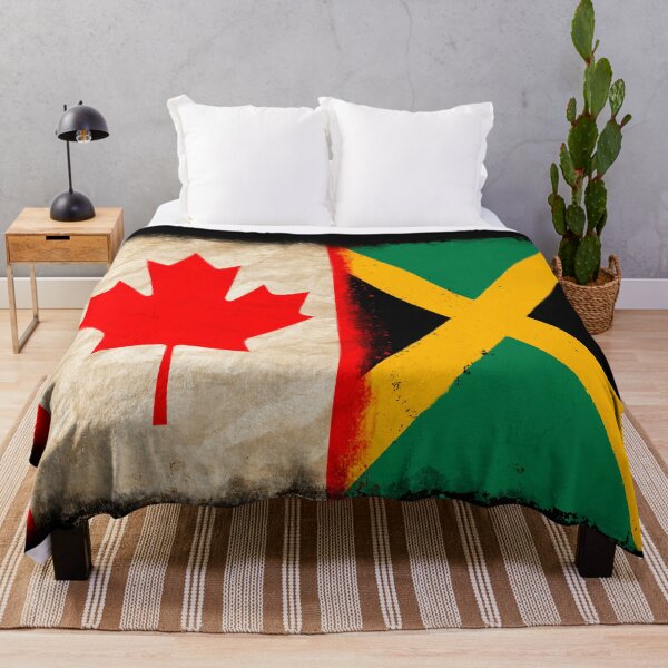 Item preview, Canadian Flag and Jamaican flag Pride Wear Design designed and sold by LovelyHappyGift.