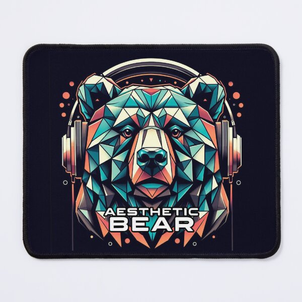 Item preview, Aesthetic Bear with headphones 2 designed and sold by APOLLO TWENTY ONE.