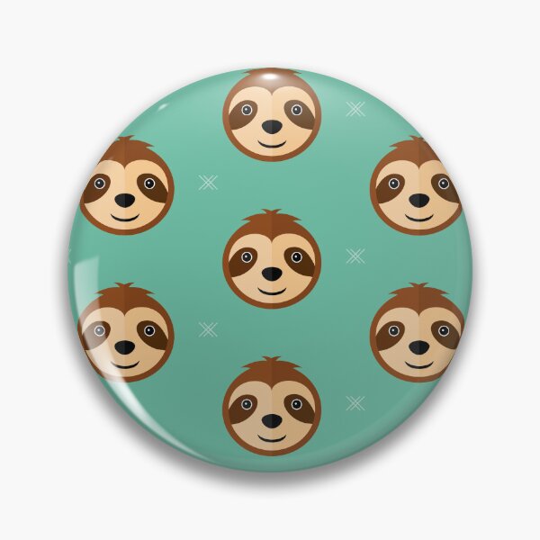 Item preview, Sloth heads on blue designed and sold by reneesillus.