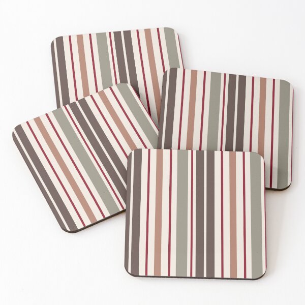 Item preview, Coffee Shop Stripes designed and sold by Quick Brown Fox Canada.