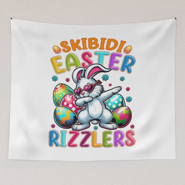 Item preview, Funny Skibidi Easter Rizzlers Bunny Dabbing Sigma Gen Alpha Y2k  designed and sold by Artifyo.