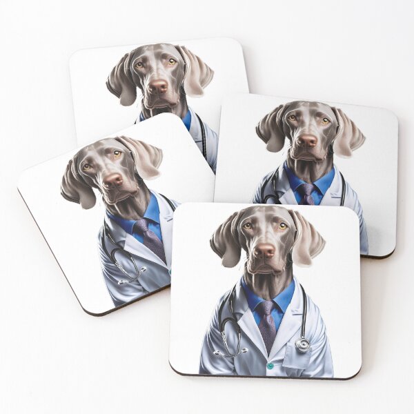 Item preview, Weimaraner dog doctor designed and sold by Dog Lover Club.