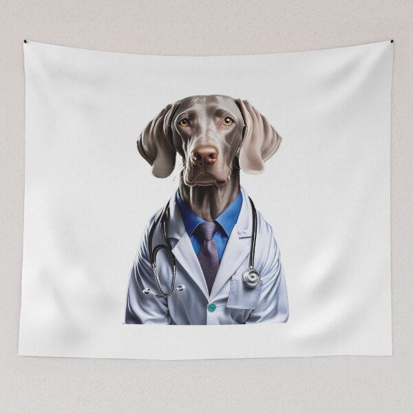 Item preview, Weimaraner dog doctor designed and sold by Dog Lover Club.
