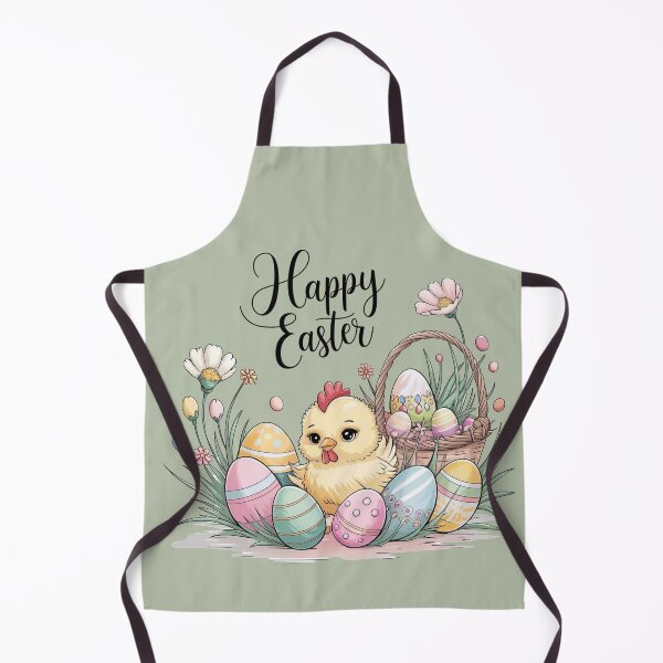 Item preview, Easter Chicken with Basket and Eggs designed and sold by WikaKowalczyk.