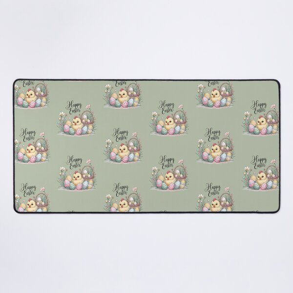 Item preview, Easter Chicken with Basket and Eggs designed and sold by WikaKowalczyk.