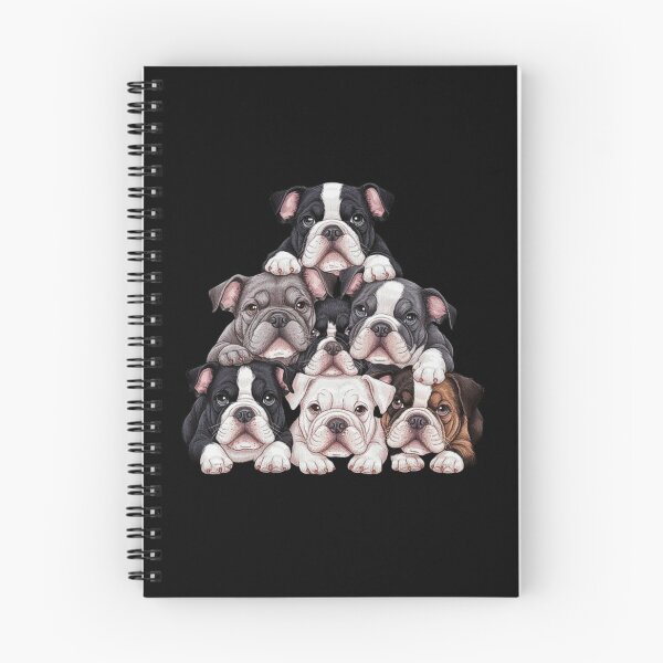 Item preview, Adorable Bulldog Puppies Illustration with Detailed Artwork designed and sold by love3617.