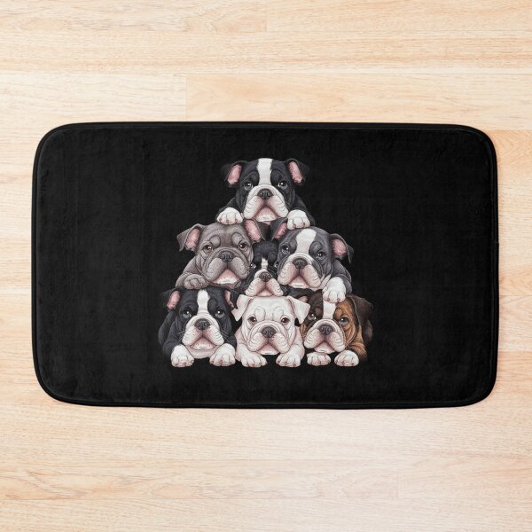Item preview, Adorable Bulldog Puppies Illustration with Detailed Artwork designed and sold by love3617.