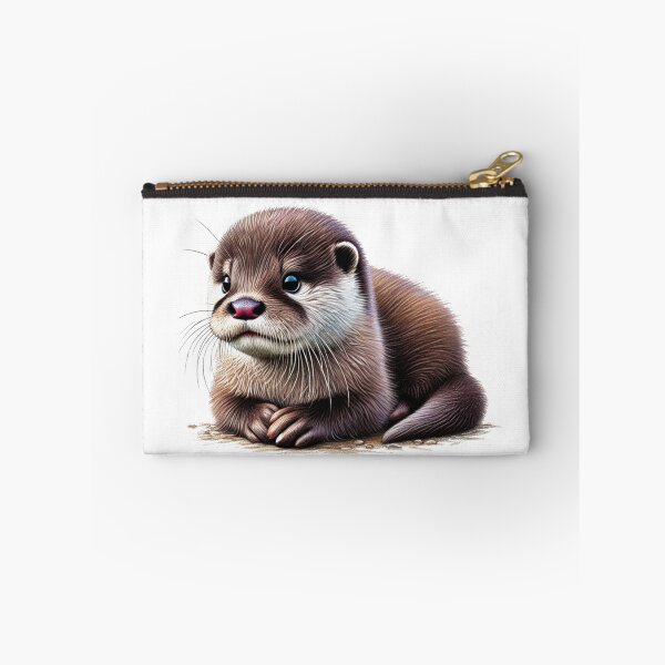 Item preview, Cute Baby Otter Colored Pencil Sketch Portrait designed and sold by MaedK.