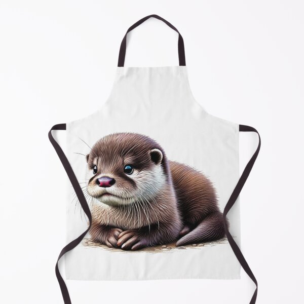Item preview, Cute Baby Otter Colored Pencil Sketch Portrait designed and sold by MaedK.