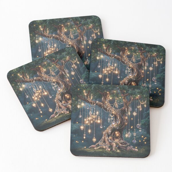 Item preview, Enchanted Jewel Tree: Whimsical Forest Elegance designed and sold by Desireehaz.