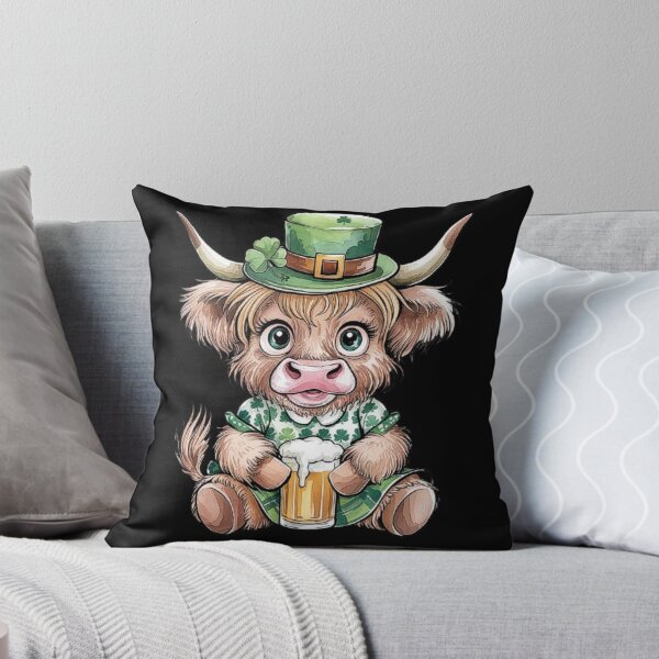 Item preview, Festive Highland Cow Dressed for St. Patrick’s Day-For Highland Cow Lovers designed and sold by love3617.