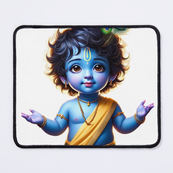 Item preview, Baby Krishna Sticker | Divine Blessing | Spiritual Vedic Hindu Art | Little Gopal designed and sold by Sarasvati’s Divine Art.