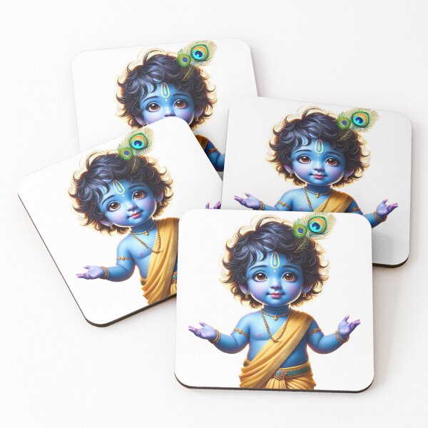 Item preview, Baby Krishna Sticker | Divine Blessing | Spiritual Vedic Hindu Art | Little Gopal designed and sold by Sarasvati’s Divine Art.