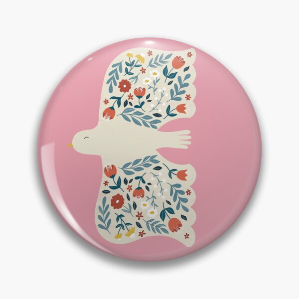 Item preview, Folk Floral Bird designed and sold by JennyPrintsUK.
