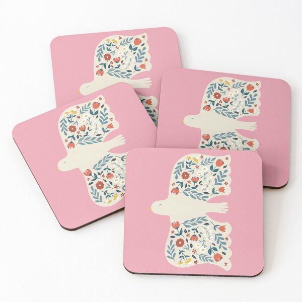 Item preview, Folk Floral Bird designed and sold by JennyPrintsUK.